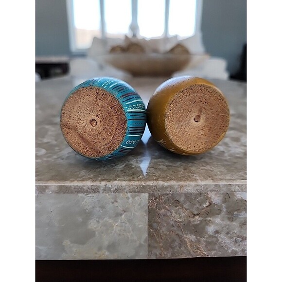 Vintage Painted Wooden Dolls. Pair - Picture 6 of 6